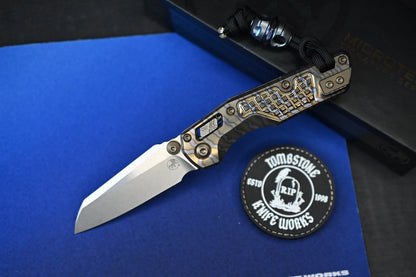 RARE Microtech Custom Flamed Ti Mini MSI “Masterpiece” w/ Custom Bead