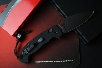NEW Spyderco Manix 2 XL - Black S30V / Black G10 USA MADE w/ Poison Bead