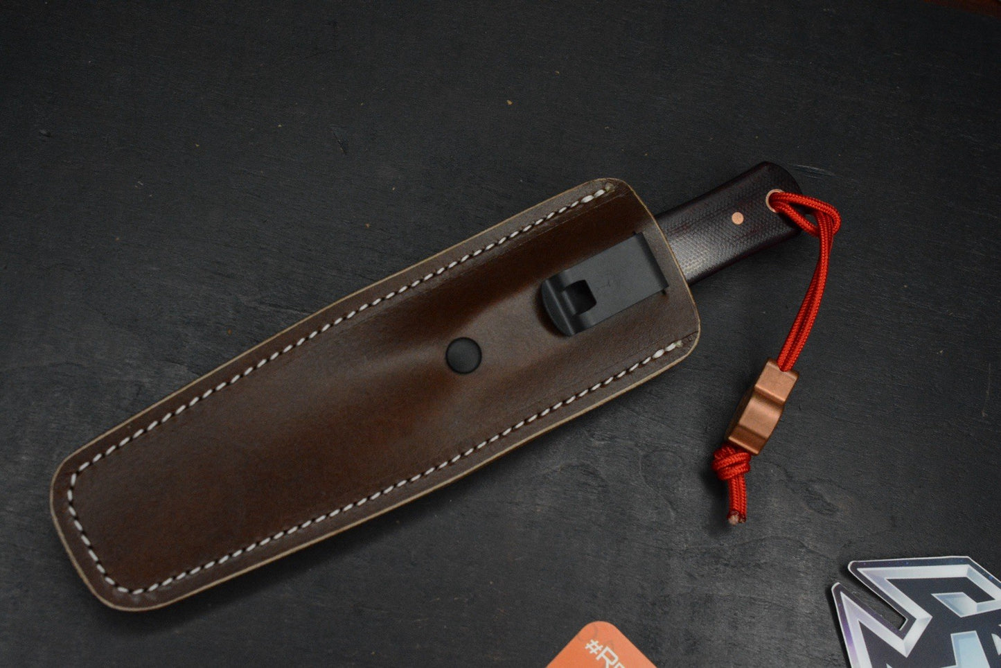 NEW Jack Wolf x LT Wright Vampire Hunter /Crimson Canvas Micarta /AEB-L USA MADE