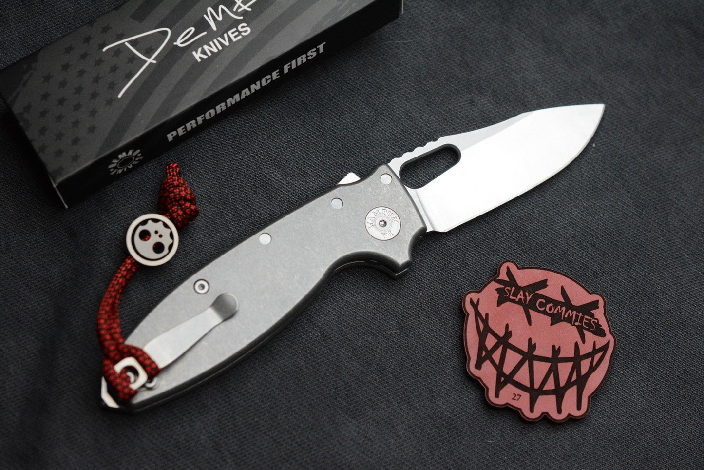 RARE Demko AD20 Shark-A-Tac - MagnaCut Two Tone / Smooth Ti w/ Spike GB & Bead