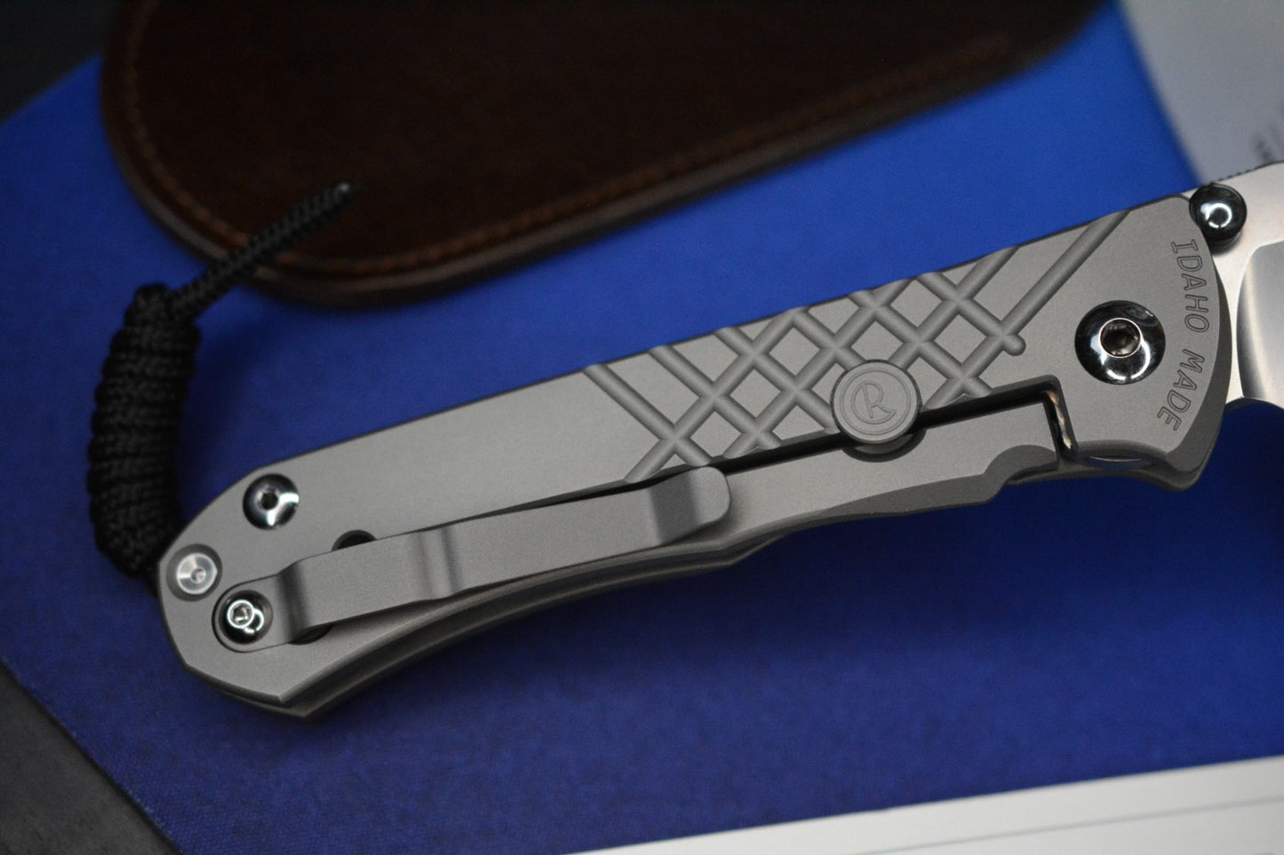 NEW Chris Reeve Umnumzaan - Glass Blasted / DP Magnacut w/ Custom Flag Clip