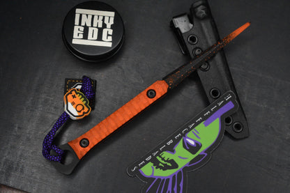RARE Half Face Cardiac Spike Halloween SE Orange G-10 w/ Inky EDC Candy Corn Set