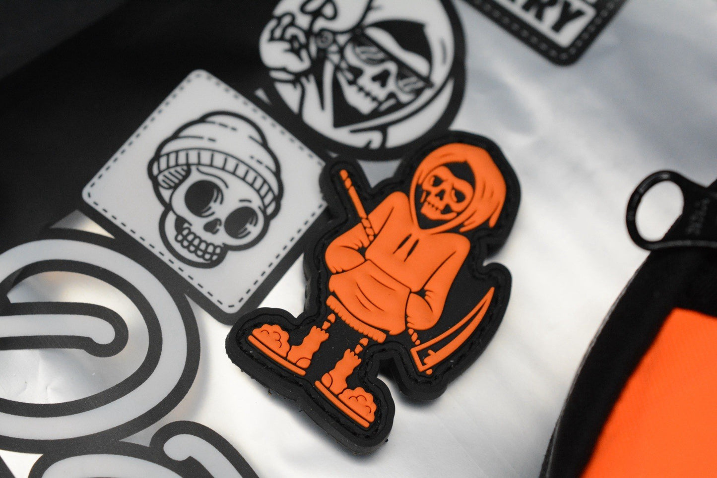 NEW Data Crew What-a-Junior VX Orange Pouch w/ Reaper RE Patch