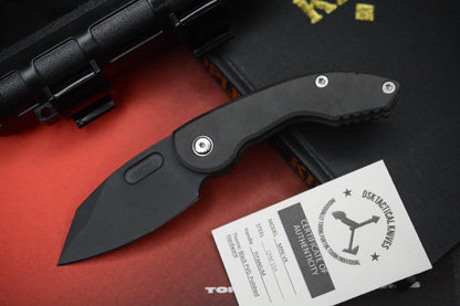 CUSTOM DSK Tactical Mini VX 3” - Black PVD CP / Milled Ti Handles SN 72 Of 100