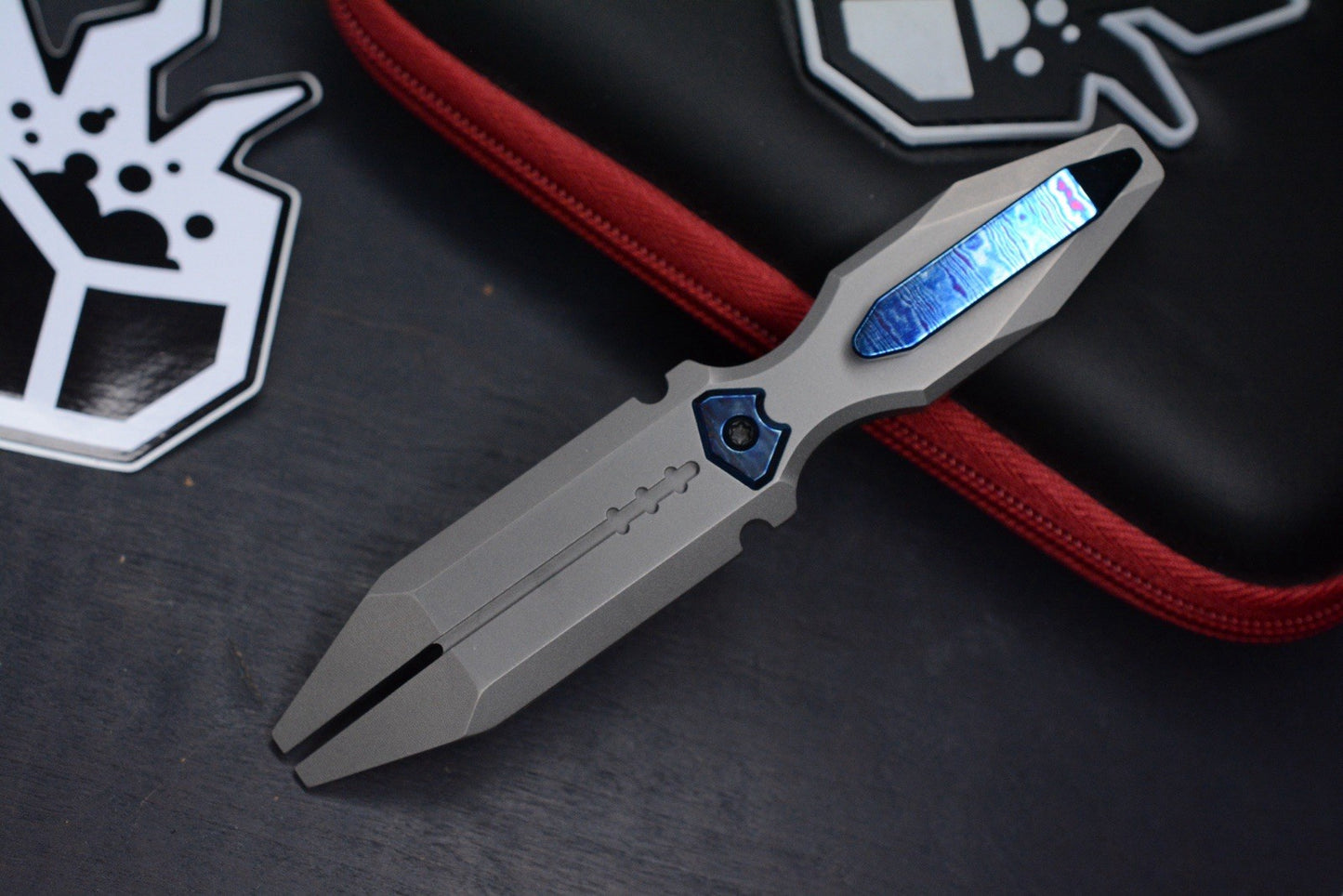 RARE Arcane Design Space Bar Titanium Anodized Timascus w/ Micro Bits