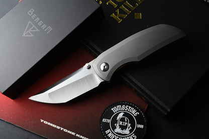 RARE Dalibor Bergam Arrakis - Titanium Zirablast / Satin S90V Blade SN# 10