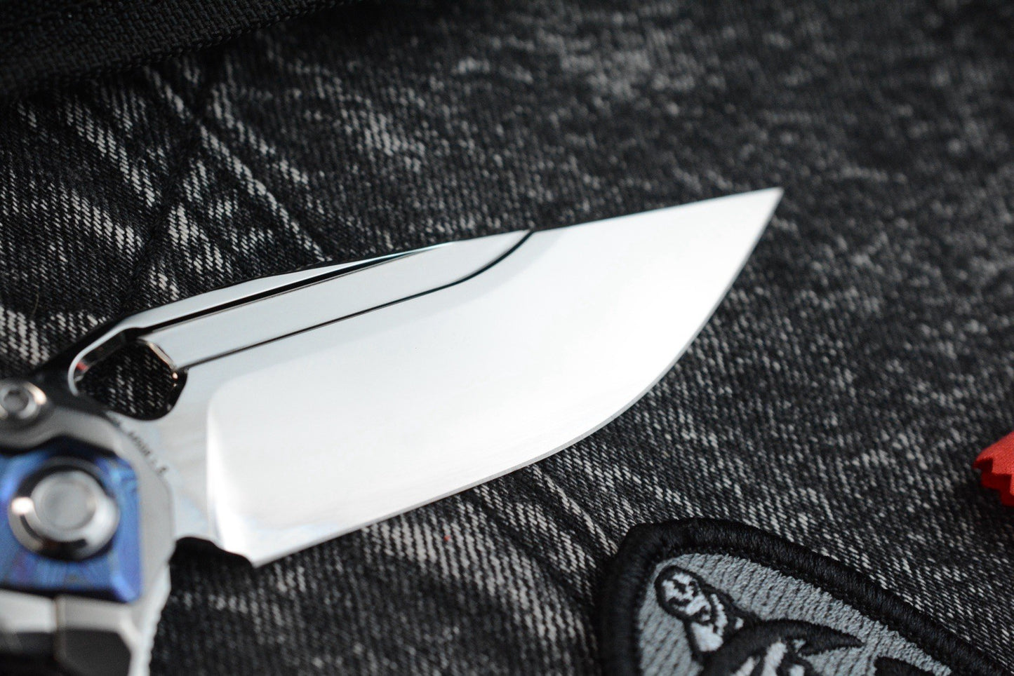 RARE Custom Knife Factory x Marfione Ratax - Polished M398 / Ti Integral SN#006