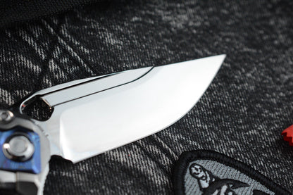RARE Custom Knife Factory x Marfione Ratax - Polished M398 / Ti Integral SN#006