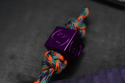 RARE Half Face Cardiac Spike Halloween SE Purple G-10 w/TKW Frankart & Patch