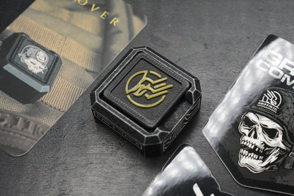 NEW Griffin Combat Rover - Black Stonewashed Ano Aluminum AirTag Holder