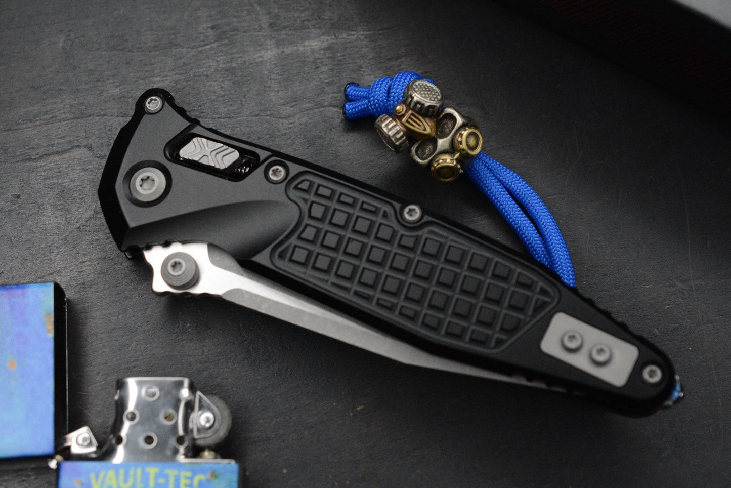 NEW Microtech Socom Elite RAM-LOK Black Aluminum Frag/ M390 w/ Fallout Pack