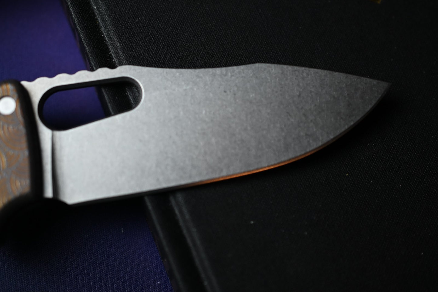 RARE Urban EDC x Demko Shark-A-Tac - Blue Ti & Bronze Chaos Seigaiha / MagnaCut
