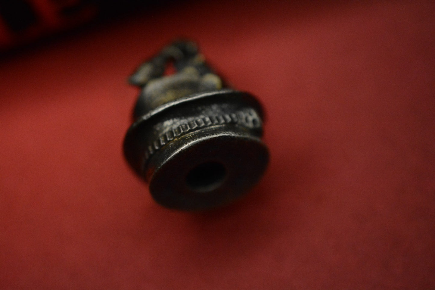 RARE Custom Knife Factory Steampunk Mad Hatter Brass Bead