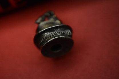 RARE Custom Knife Factory Steampunk Mad Hatter Brass Bead
