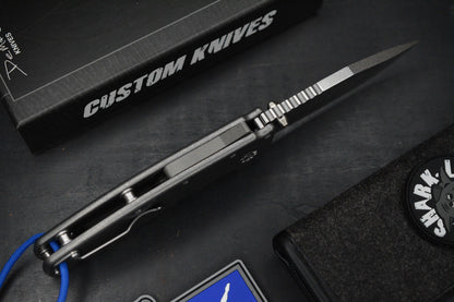 RARE++ Demko AD20 XXX Smooth Ti / Stud Only CPM 3V w/ Poison Bead & Patch