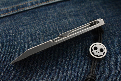 NEW Nice Guy Machine Co The Wraith - Titanium Pry Bar NGMCo w/ TKW Skull Bead