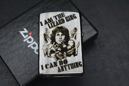 RARE CUSTOM ZIPPO x The Doors Jim Morrison “I Am The Lizard King” Lighter