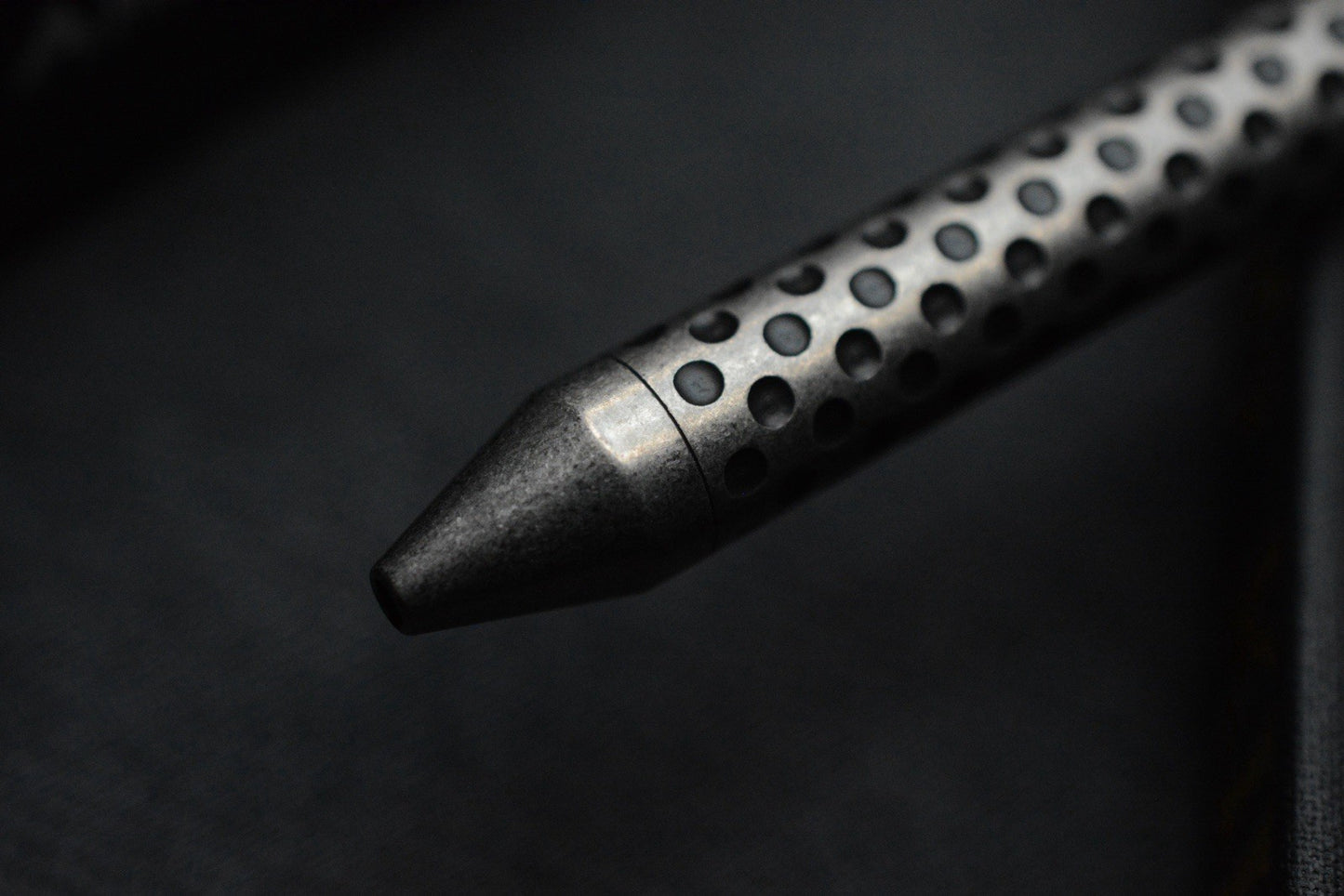 RARE Nottingham Tactical G2 Single Lock - Dottingham Tumbled Titanium Pen