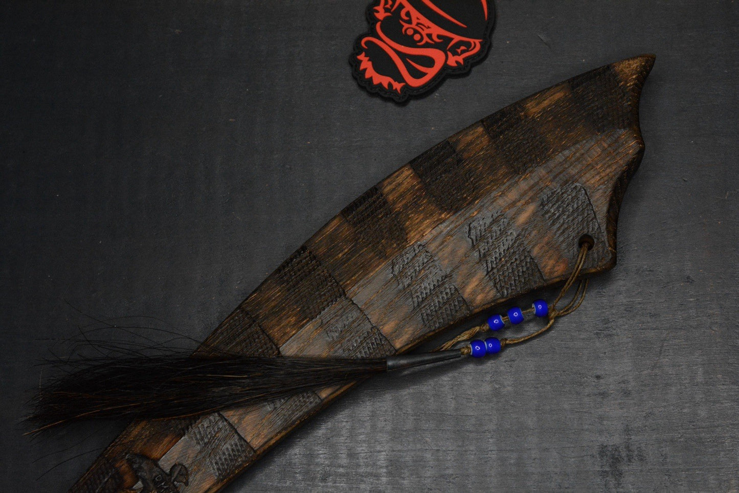 NEW Monkey Edge x RMJ Gold Point Red Stick - Hard Maple Fire Branded w/ Braid