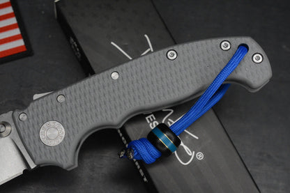 NEW Demko AD20 Whale Shark Thumb Slot MagnaCut Textured Grey G10 EXC