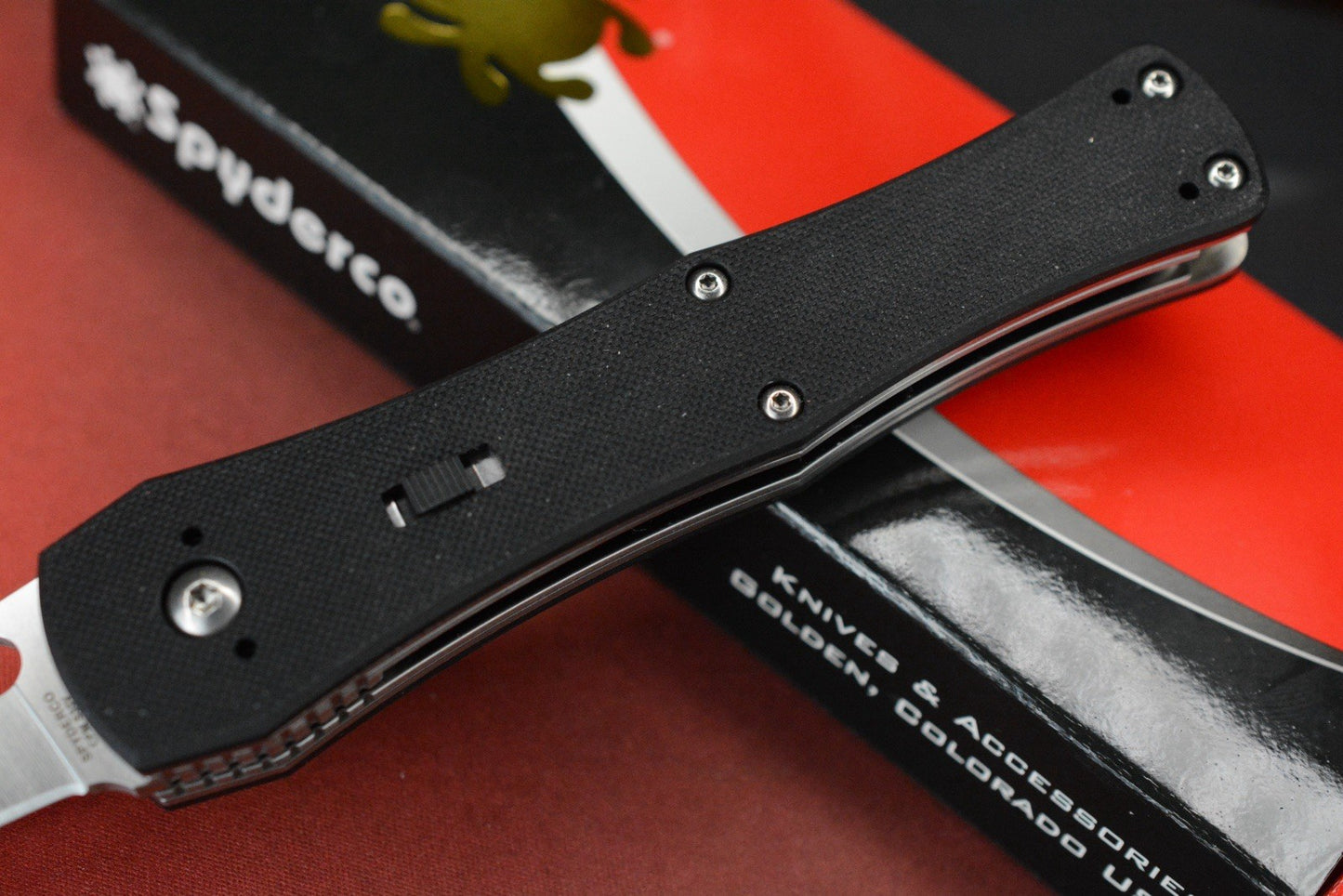 RARE / BNIB Spyderco x Janich Janisong - Black G10 / S30V DISCONTINUED