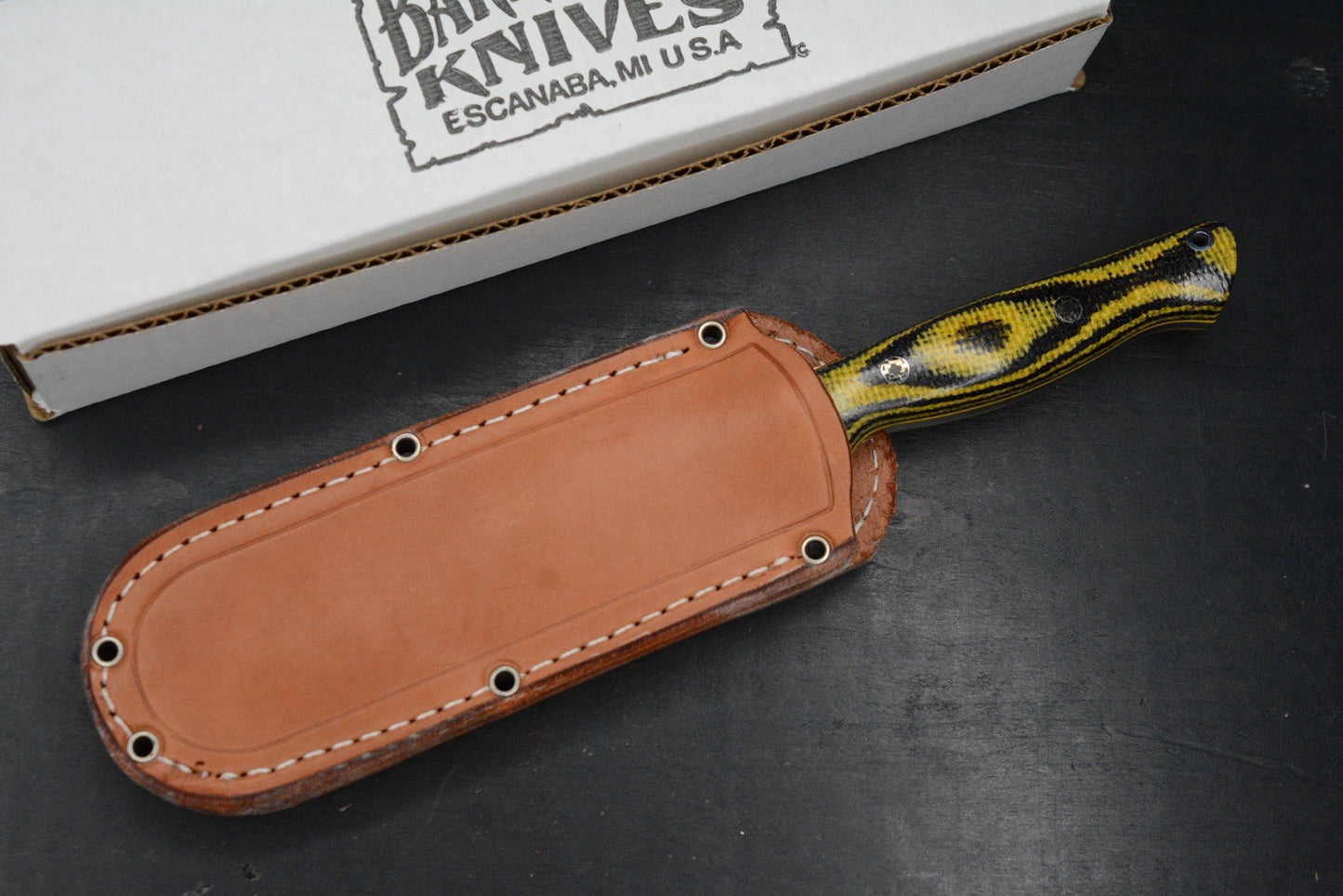 CUSTOM Bark River Gunny Yellowjacket / Mosaic Pins 1 Of 1 USA MADE