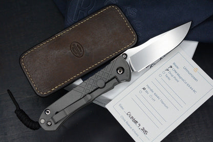 NEW Chris Reeve Umnumzaan Drop Point Magnacut Ti Hdle w/ Robertson Gator Sheath