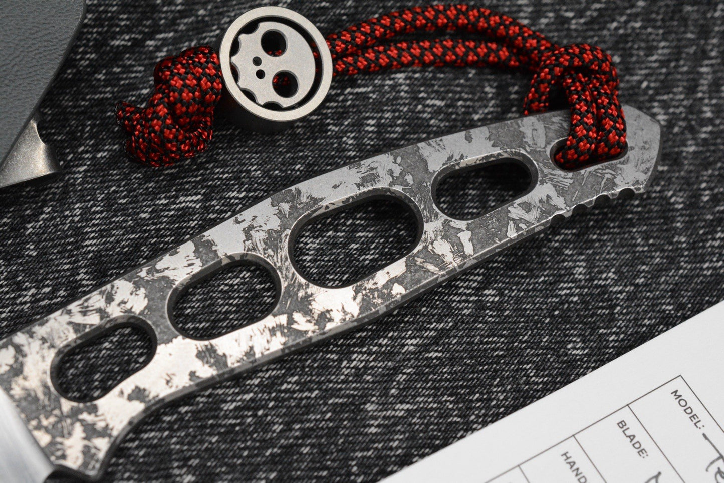 CUSTOM Burnley Tern - MagnaCut /Field Wash Acid Etched Skeletonized w/ Sheath