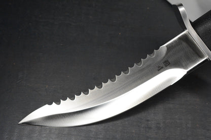 RARE+ Al Mar Knives Seki Japan Warrior Fixie Satin Blade /Rubber Handle