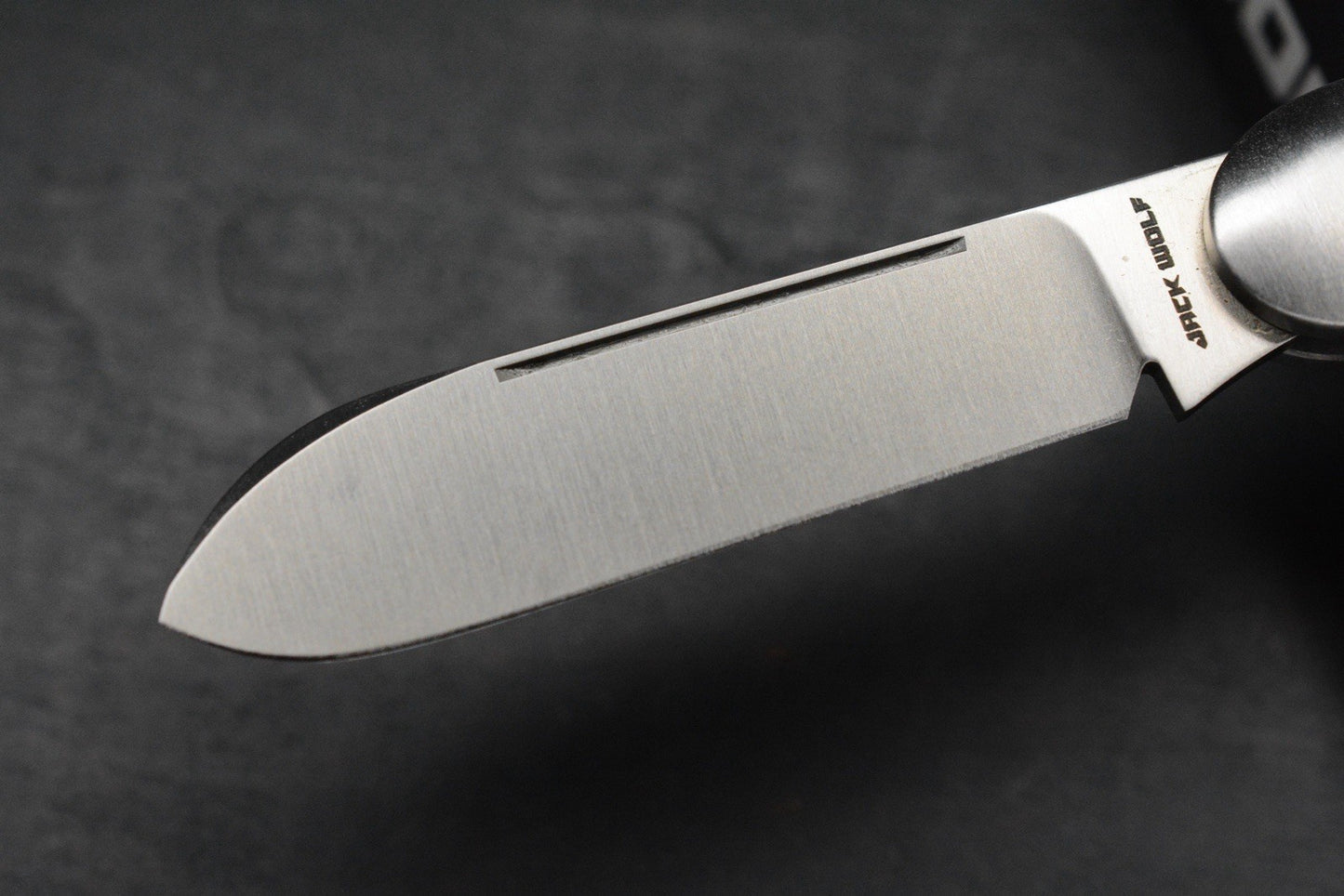 NEW Jack Wolf Knives Gateway Barlow Equal End - Abalone / Satin Sandvik Blade