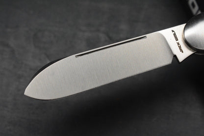 NEW Jack Wolf Knives Gateway Barlow Equal End - Abalone / Satin Sandvik Blade