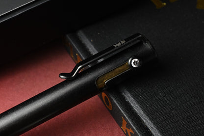 NEW Pete’s Pirate Life Bolt Action Marker - Black Ti w/ .25 Carat Diamond Insert