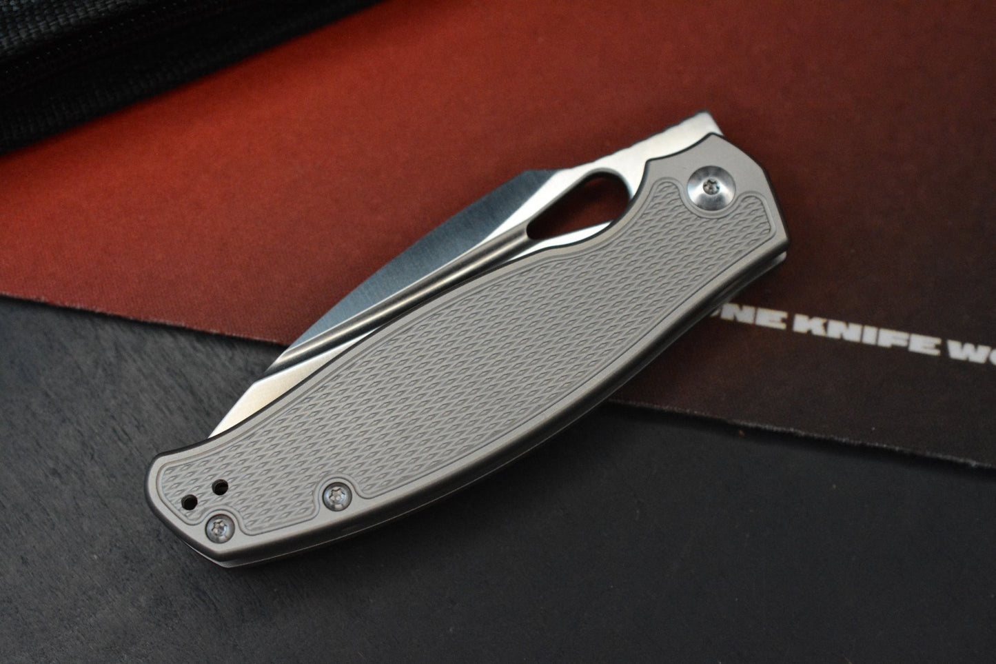 NEW Monterey Bay Knives Wolverine Diamond Plate Ti- S90V Blade SOLD OUT
