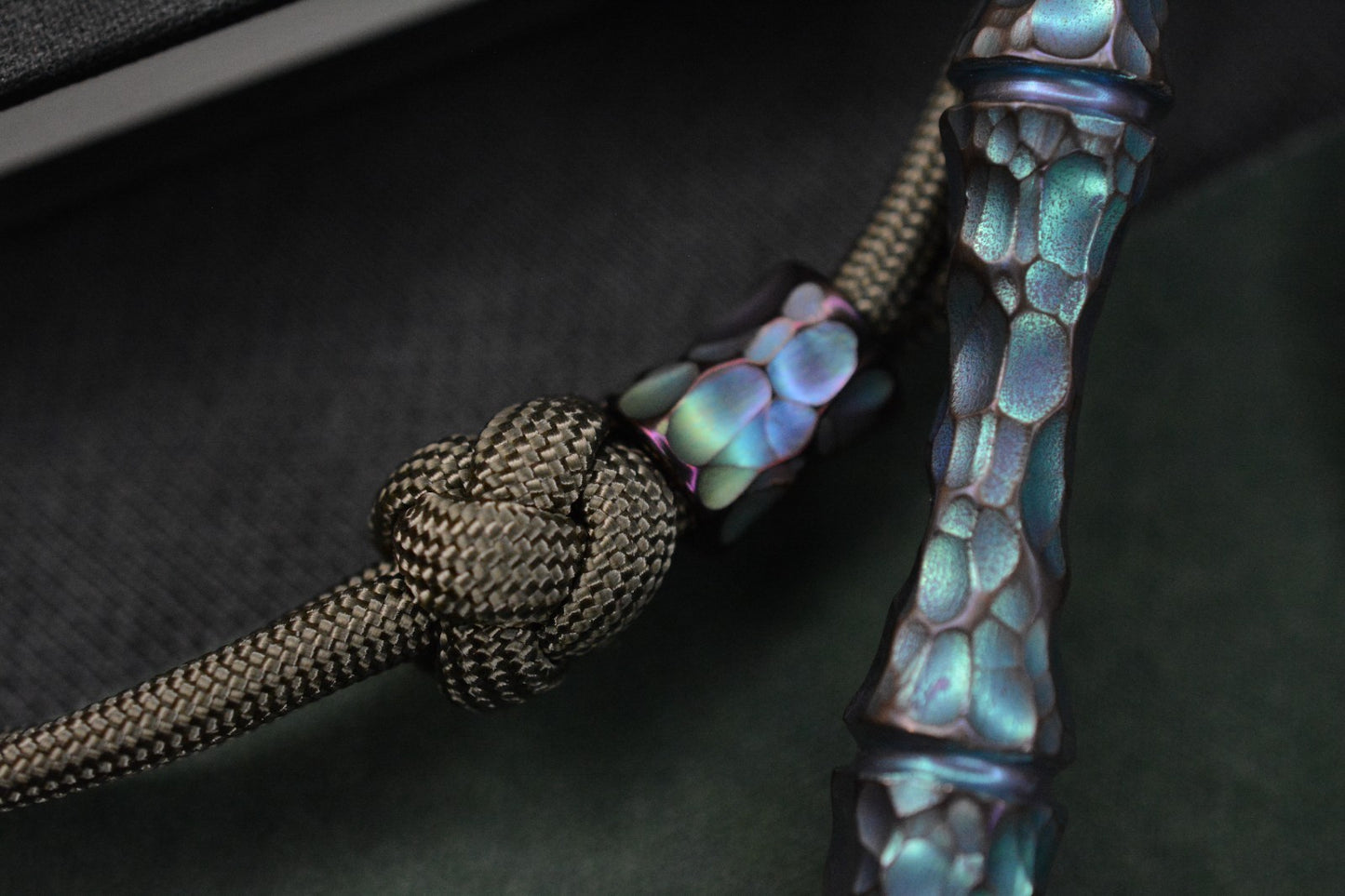 RARE Royal Creations Rock Spike -Ano Green & Purple Ti