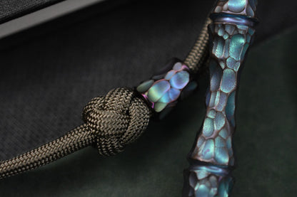 RARE Royal Creations Rock Spike -Ano Green & Purple Ti