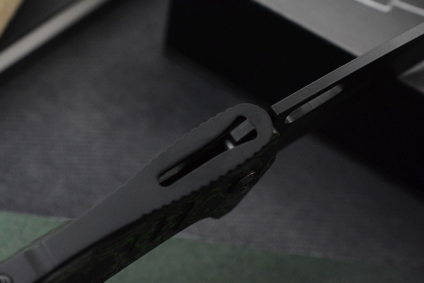 NEW G&G Hawk x Buck Knives Marksman Toxic Green Camo Carbon / Black S35VN
