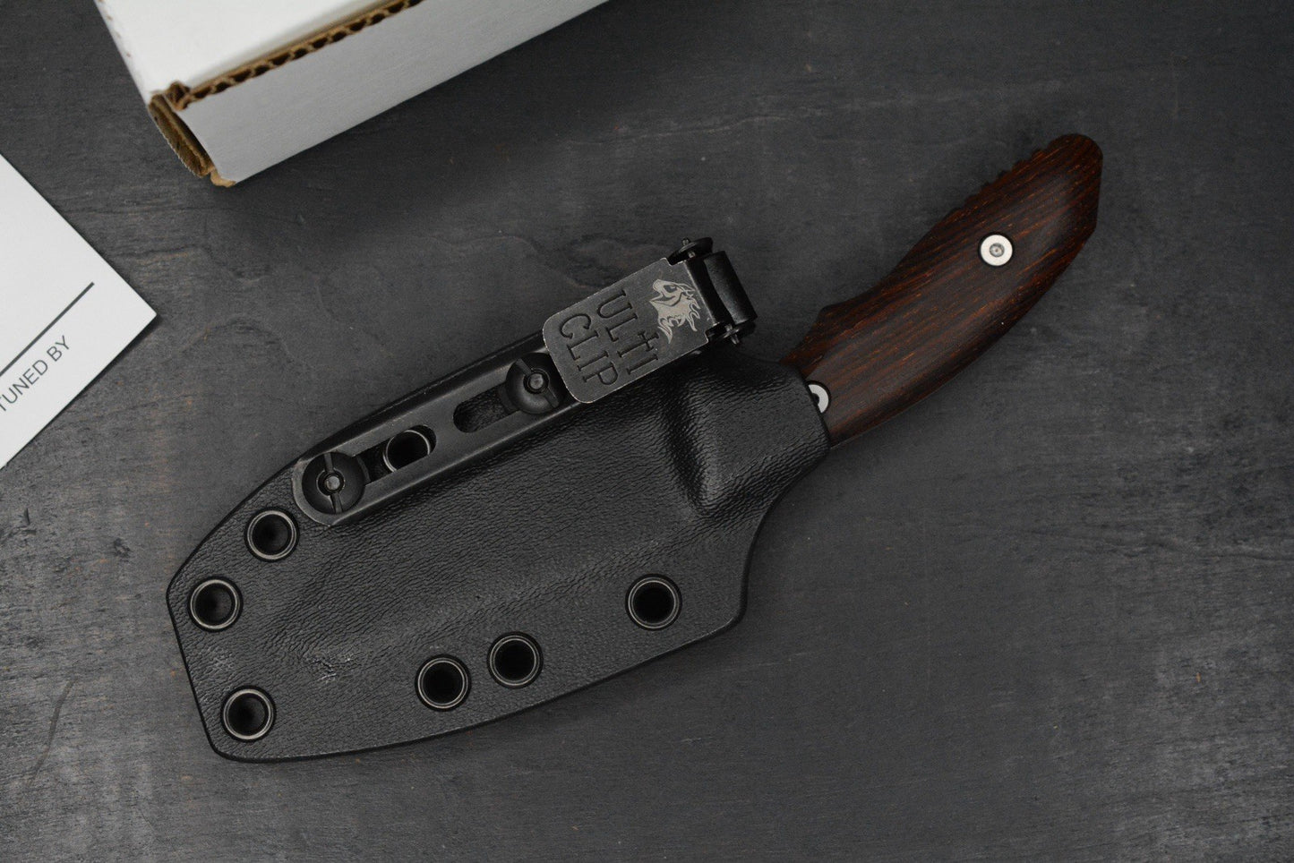 NEW Hinderer Flashpoint Magnacut Sheepsfoot Fixie - Stonewash Cocobolo Handle