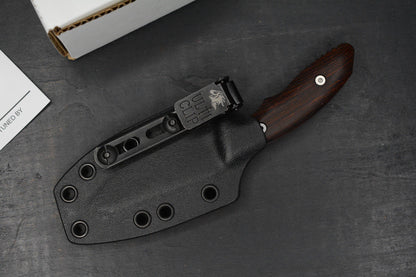 NEW Hinderer Flashpoint Magnacut Sheepsfoot Fixie - Stonewash Cocobolo Handle