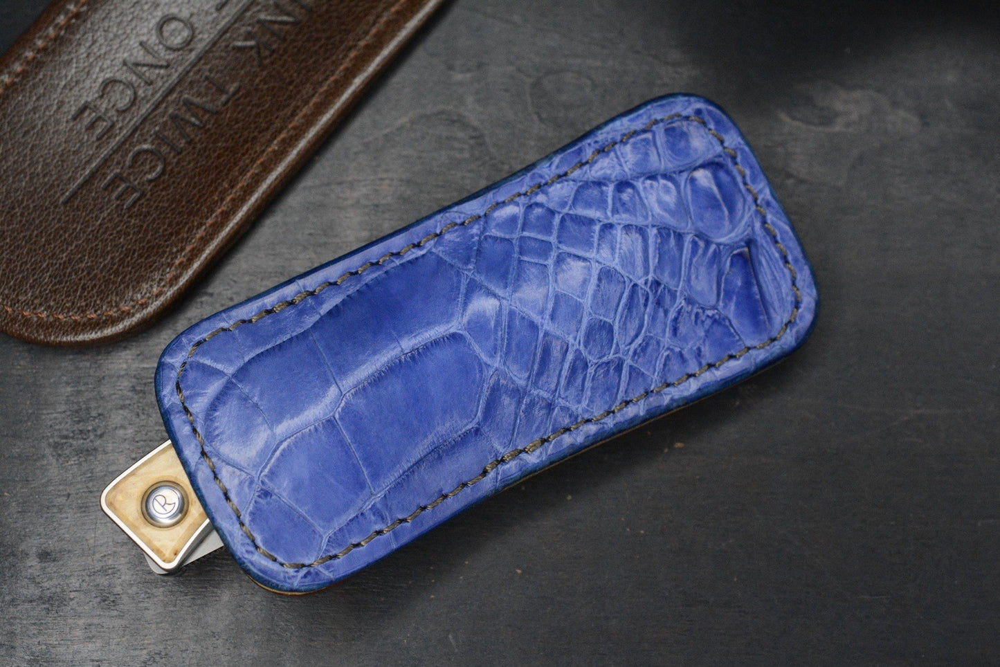 NEW Chris Reeve Knives Mnandi Box Elder Inlays/DP Magnacut w/ Gator Sheath & COA