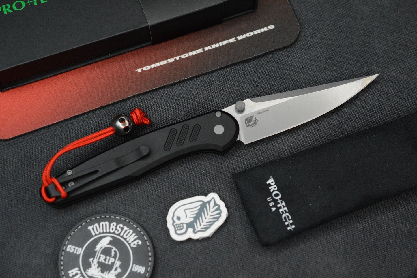 RARE Protech x Peace Neighbor Avalon - Knurled DLC Magnacut 4.25” Manual Button