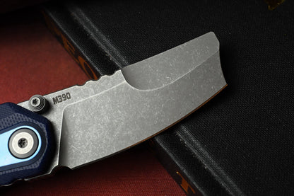 NEW Thermal Tactical Ambient - Navy Blue G10 / Stonewashed M390 w/ Radiator Bead