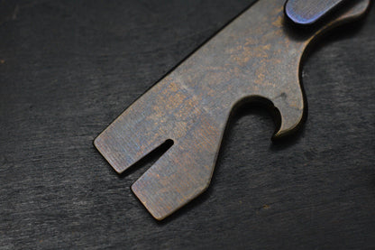 NEW ATTN 2 DETAIL MK1 Anodized Ti Pry Bar #2 w/ CKF CH Bronze Bead