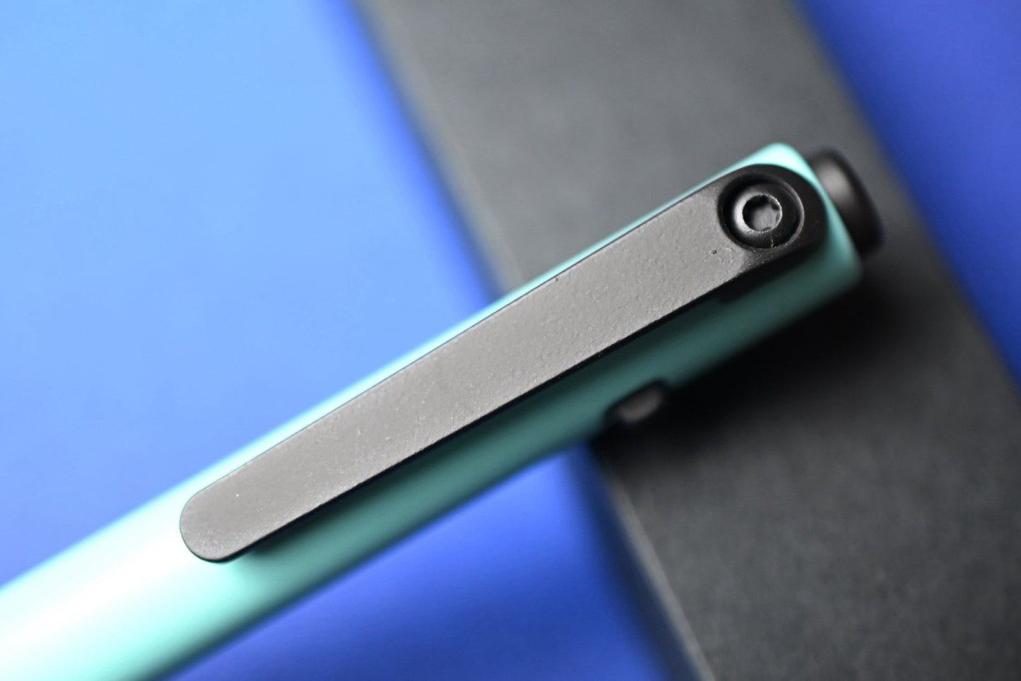 RARE Tactile Turn x DLT Exclusive - Side Click Standard Robins Egg Blue Ti Pen