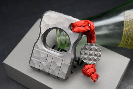 NEW Urban EDC x CadLab Bump Bottle Opener Titanium w/Curator Bead