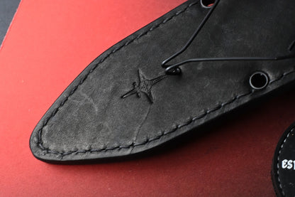 RARE Heretic Mini Nephilim Fixed Blade - Black DLC MagnaCut / Carbon Fiber