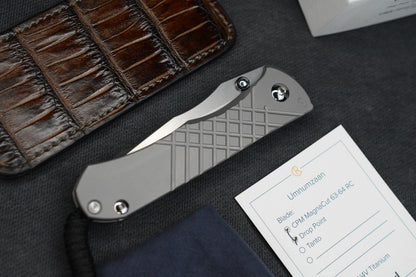 NEW Chris Reeve Umnumzaan - Glass Blasted / Drop Point Magnacut