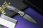NEW Null Knives Voodoo Doll - Damasteel / Black Camo CF w/ Custom Timascus HDW