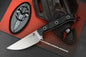 NEW MICROTECH AKRIS FIXED BLADE BLACK G-10 3.7" SW M390MK w/ Leather Sheath