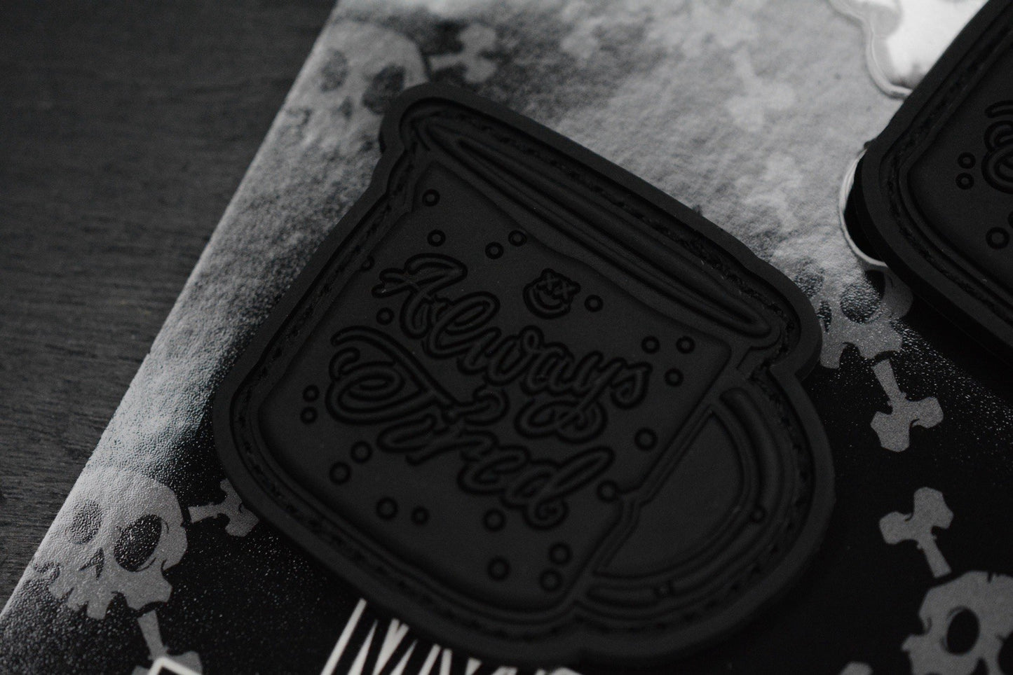 RARE++ INKY EDC x Myke Cruz - Always Tired Black/ Black Coffee Patch Set
