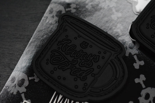 RARE++ INKY EDC x Myke Cruz - Always Tired Black/ Black Coffee Patch Set